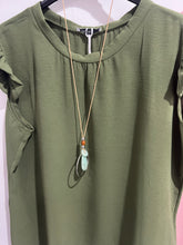 Load image into Gallery viewer, Extra Chic Frill Cap Sleeve Top (various colours) - chichappensboutique
