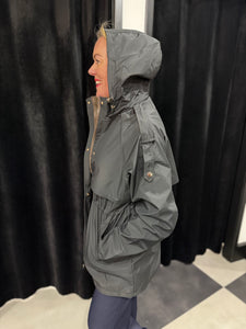 Reversible Mid Length Parker Black/Chocolate