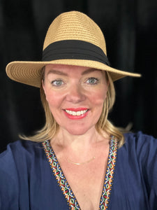 Trilby Straw Hat (various colours) - chichappensboutique