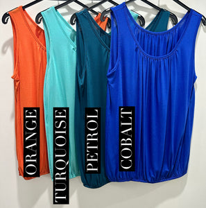 Essential Pleat Front Bubble Top (various colours) - chichappensboutique