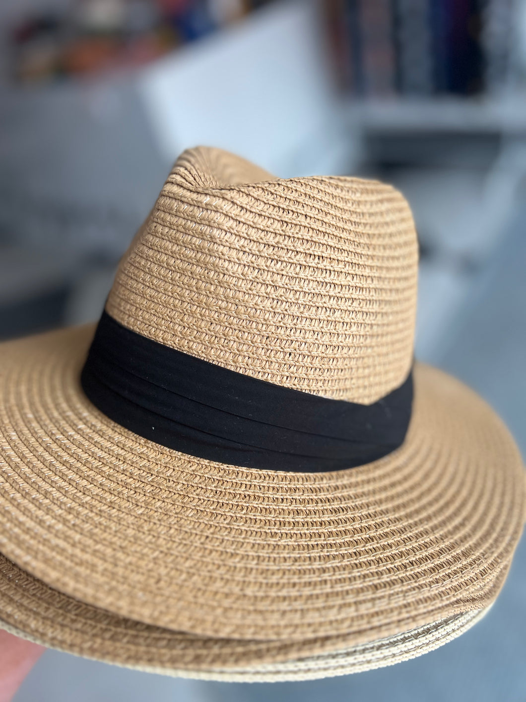 Trilby Straw Hat (various colours) - chichappensboutique