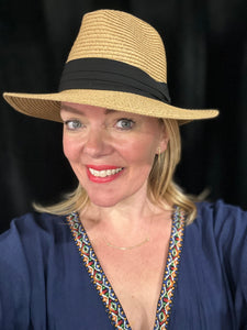 Trilby Straw Hat (various colours) - chichappensboutique