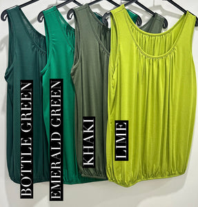Essential Pleat Front Bubble Top (various colours) - chichappensboutique
