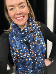 Abstract Camo Cashmere Blend Scarf (new colours) - chichappensboutique