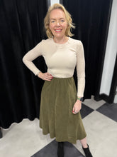 Load image into Gallery viewer, Soft Cord A-Line Skirt (various colours) - chichappensboutique