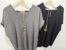 Load image into Gallery viewer, Extra Chic V-Neck Top (various colours)