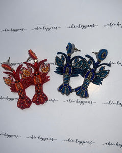 Lobster Earrings (2 colours) - chichappensboutique