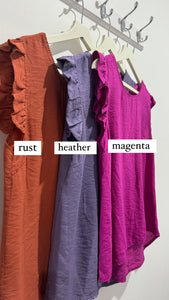 Button Back Frill Top (new colours) - chichappensboutique