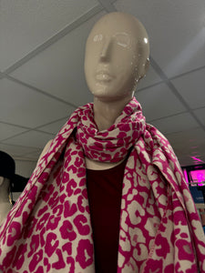 Leopard Print Cashmere Blend Supersoft Scarf (various colours) - chichappensboutique