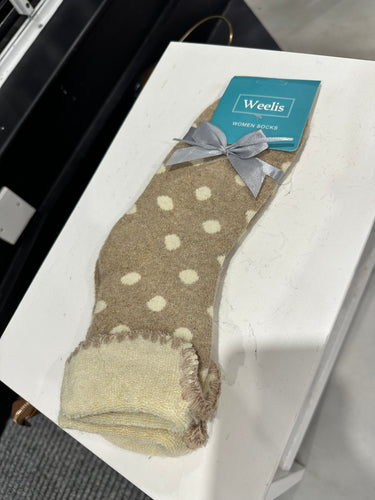 Cuffed Polka Weelis Socks (various colours)