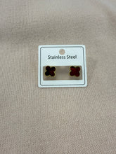 Load image into Gallery viewer, Clover Stud Earrings (various colours) - chichappensboutique