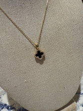 Load image into Gallery viewer, Single Diamanté Clover Necklace