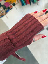 Load image into Gallery viewer, Ribbed Fingerless Cashmere Blend Gloves (various colours)