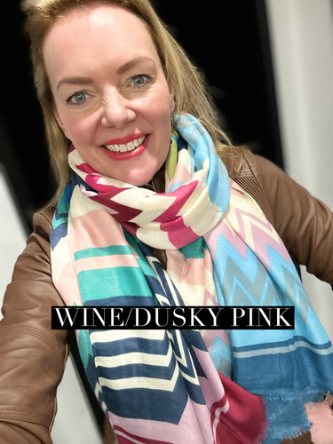 Zig Zag Scarf (various colours) - chichappensboutique