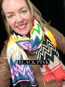 Zig Zag Scarf (various colours) - chichappensboutique