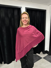 Load image into Gallery viewer, Chiffon Edge Poncho (various colours) - chichappensboutique