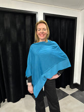Load image into Gallery viewer, Chiffon Edge Poncho (various colours) - chichappensboutique