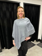 Load image into Gallery viewer, Chiffon Edge Poncho (various colours) - chichappensboutique
