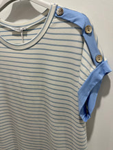 Load image into Gallery viewer, Brooke Button Detail T-shirt (various colours) - chichappensboutique