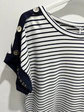 Load image into Gallery viewer, Brooke Button Detail T-shirt (various colours) - chichappensboutique