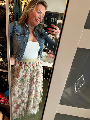 Floral Tulle Skirt - chichappensboutique