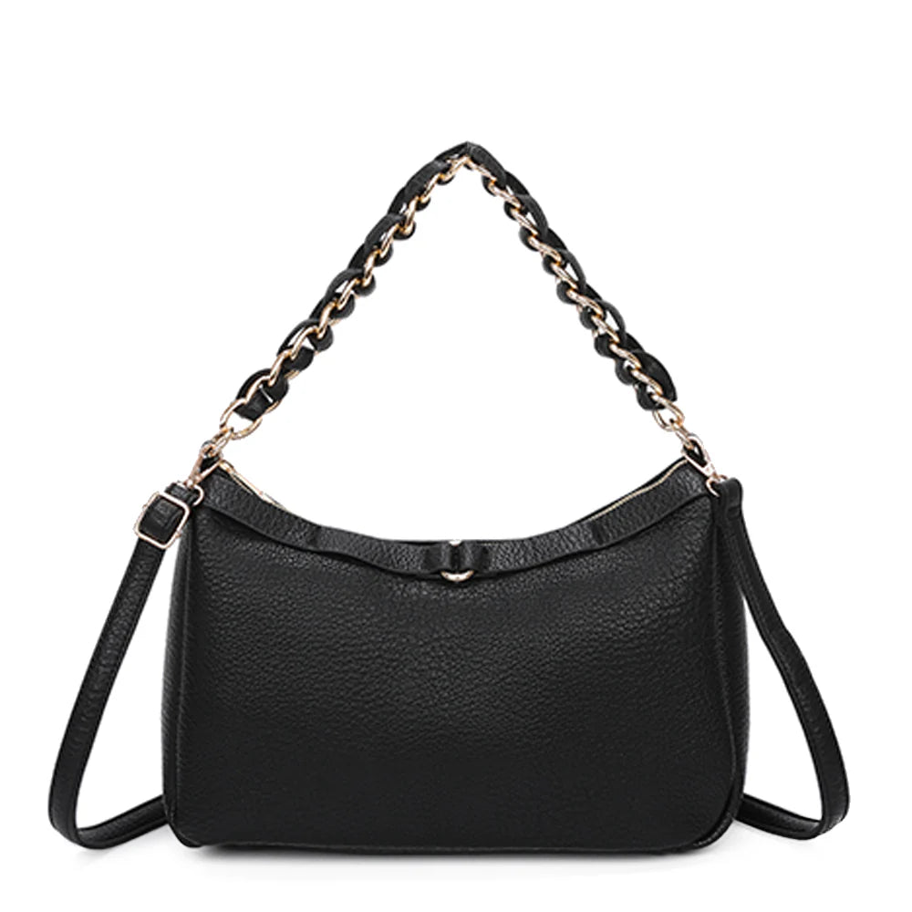 Oversized Chain Detail Crossbody Bag (various colours) - chichappensboutique