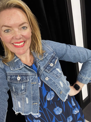 Cropped Denim Jacket (re-stock) - chichappensboutique