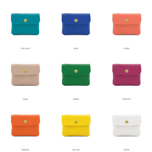 Leather Plain Purse (various colours) - chichappensboutique