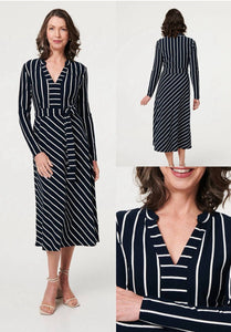 Breton Stripe Jersey Dress - chichappensboutique