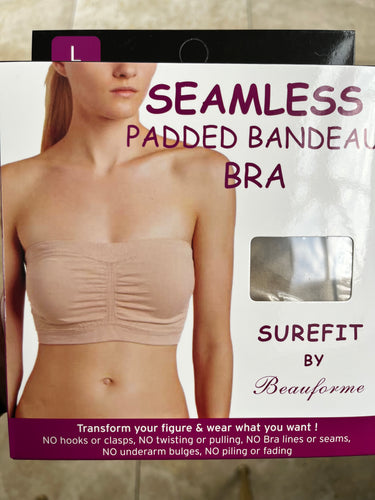 Seamless Padded Bandeau Bra - chichappensboutique