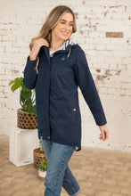 Load image into Gallery viewer, Lighthouse Beachcomber Coat Long (Navy) - chichappensboutique