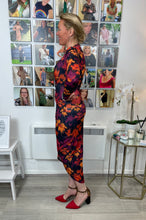 Load image into Gallery viewer, Fall Flower Magic Wrap Dress - chichappensboutique