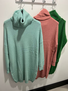 Longline Roll Neck Jumper - chichappensboutique