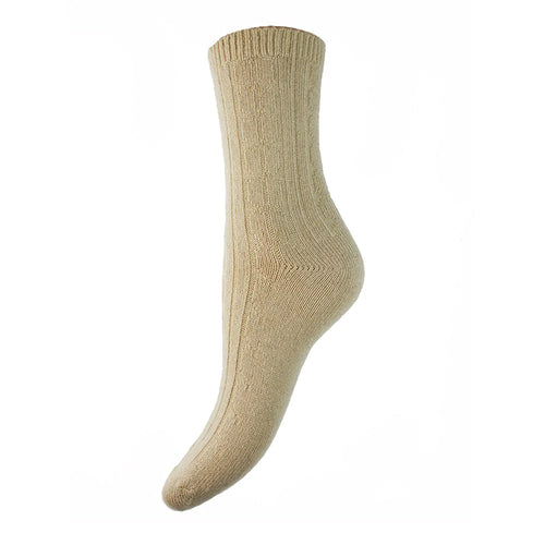 Joya Ribbed Wool Blend Socks (various colours) - chichappensboutique