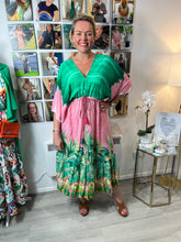 Load image into Gallery viewer, Tropical Kaftan Dress - chichappensboutique
