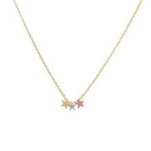 Load image into Gallery viewer, Triple Star Necklace (various colours) - chichappensboutique