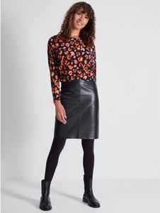 Sonder Soft Leather Mini Skirt BLACK - chichappensboutique