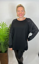 Load image into Gallery viewer, Extra Chic Sparkle Sleeve Top - chichappensboutique