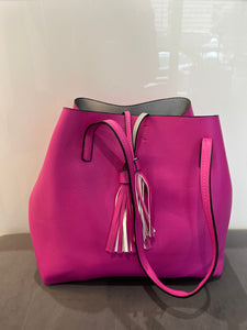 Lux Contrast Tote Bag (various colours) - chichappensboutique