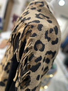 Leopard Fringe Waistcoat - chichappensboutique