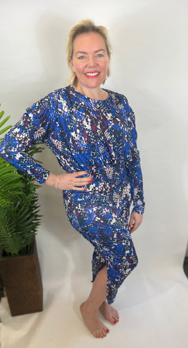 Sax Snake Midi Dress - chichappensboutique