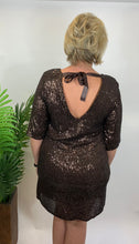 Load image into Gallery viewer, Bow Back Sequin Mini Dress - chichappensboutique
