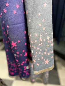Pink Star Print Scarf (2 colours) - chichappensboutique