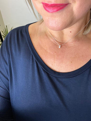 Diamanté Oval Necklace - chichappensboutique