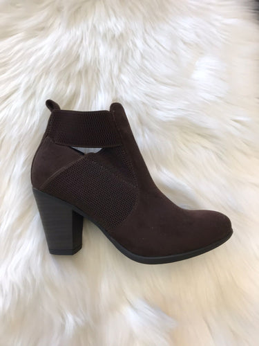 Stretch Shoe Boot (Chocolate) - chichappensboutique