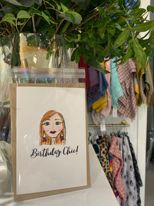 Card (Birthday Chic Red) - chichappensboutique
