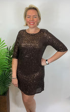 Load image into Gallery viewer, Bow Back Sequin Mini Dress - chichappensboutique