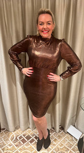 Bronze Goddess Dress - chichappensboutique