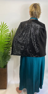 Dynasty Sequin Cape Jacket (various colours) - chichappensboutique