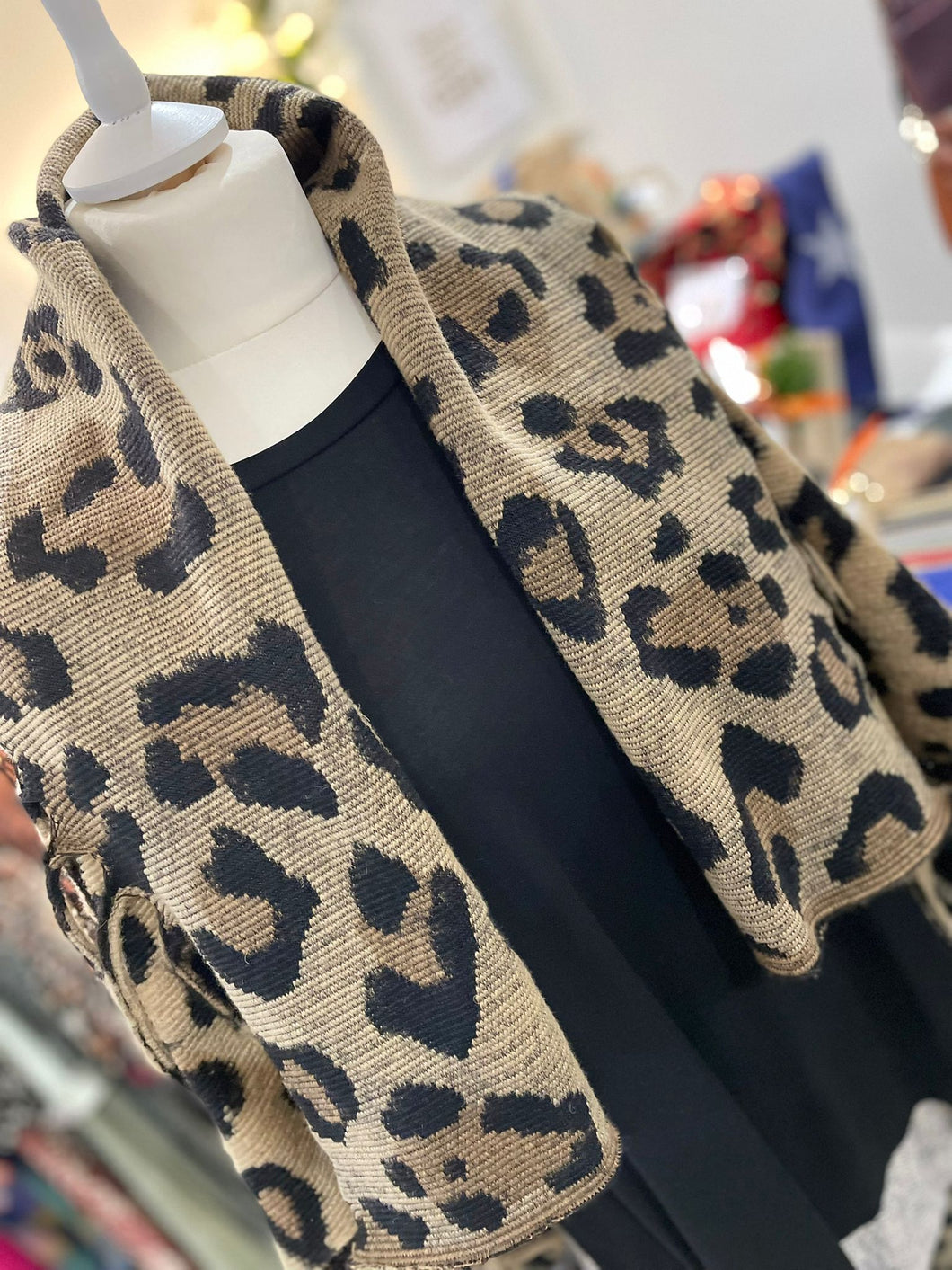 Leopard Fringe Waistcoat - chichappensboutique